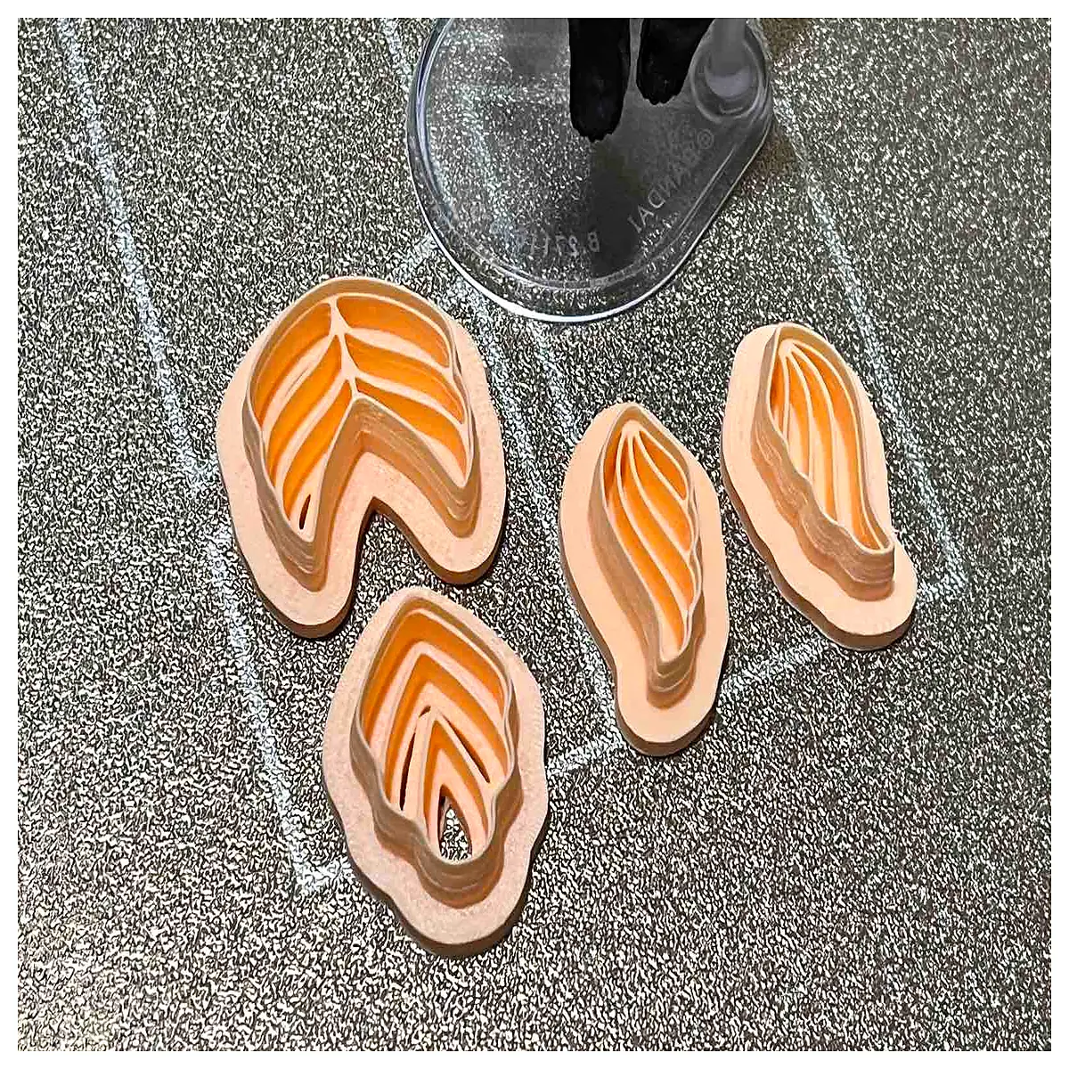 Vein Polymer Clay Cutter Cookie Cookie Shaping Tool DIY Crafting Fun Baking Accessories