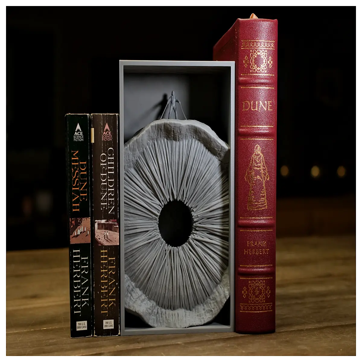 Sandworm Model Frank Herbert s Fremen Knight Book Display Stand Collectible Desktop Decoration Holyrood Toy