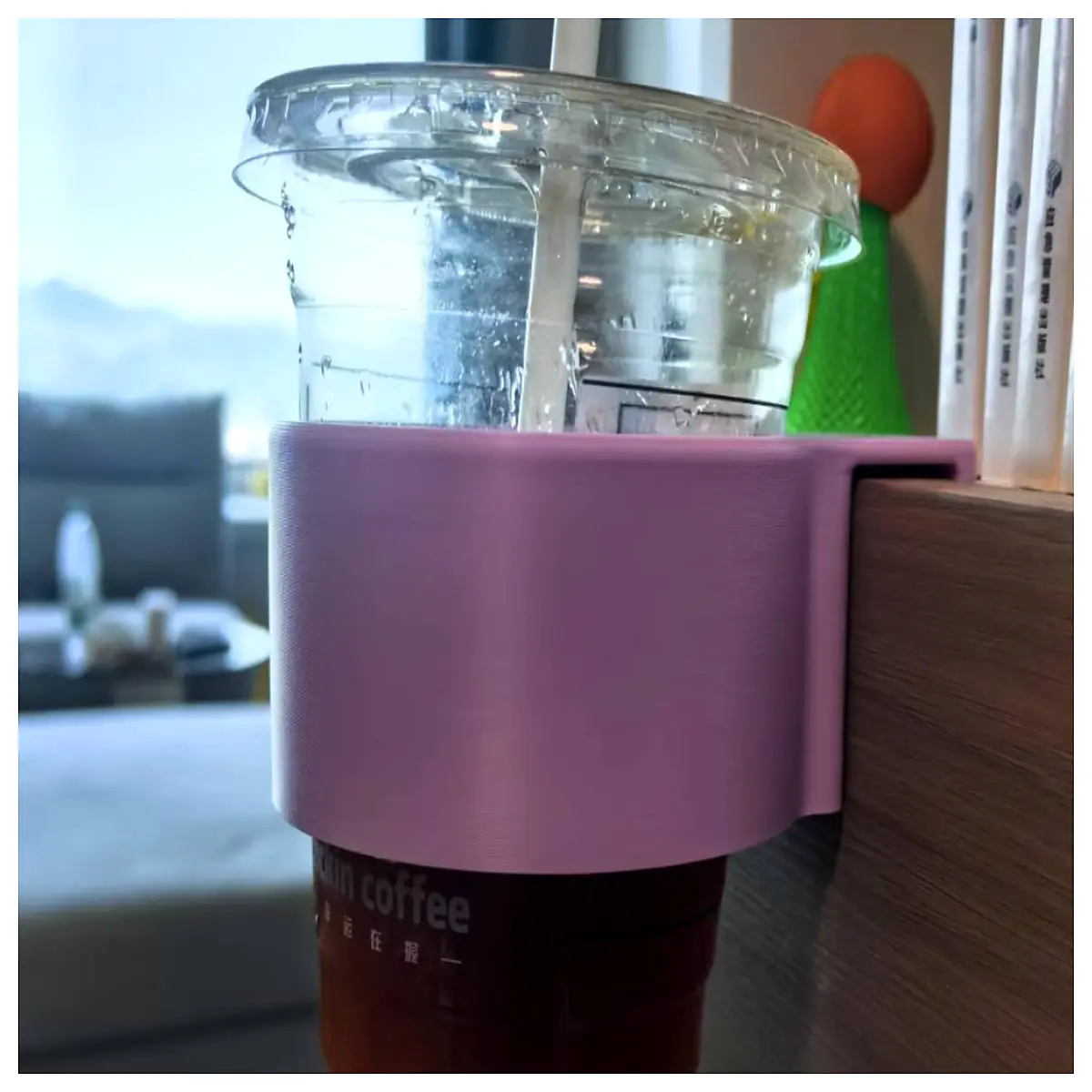 under desk cup holder organizer with drawer storage for home office desktop accessories