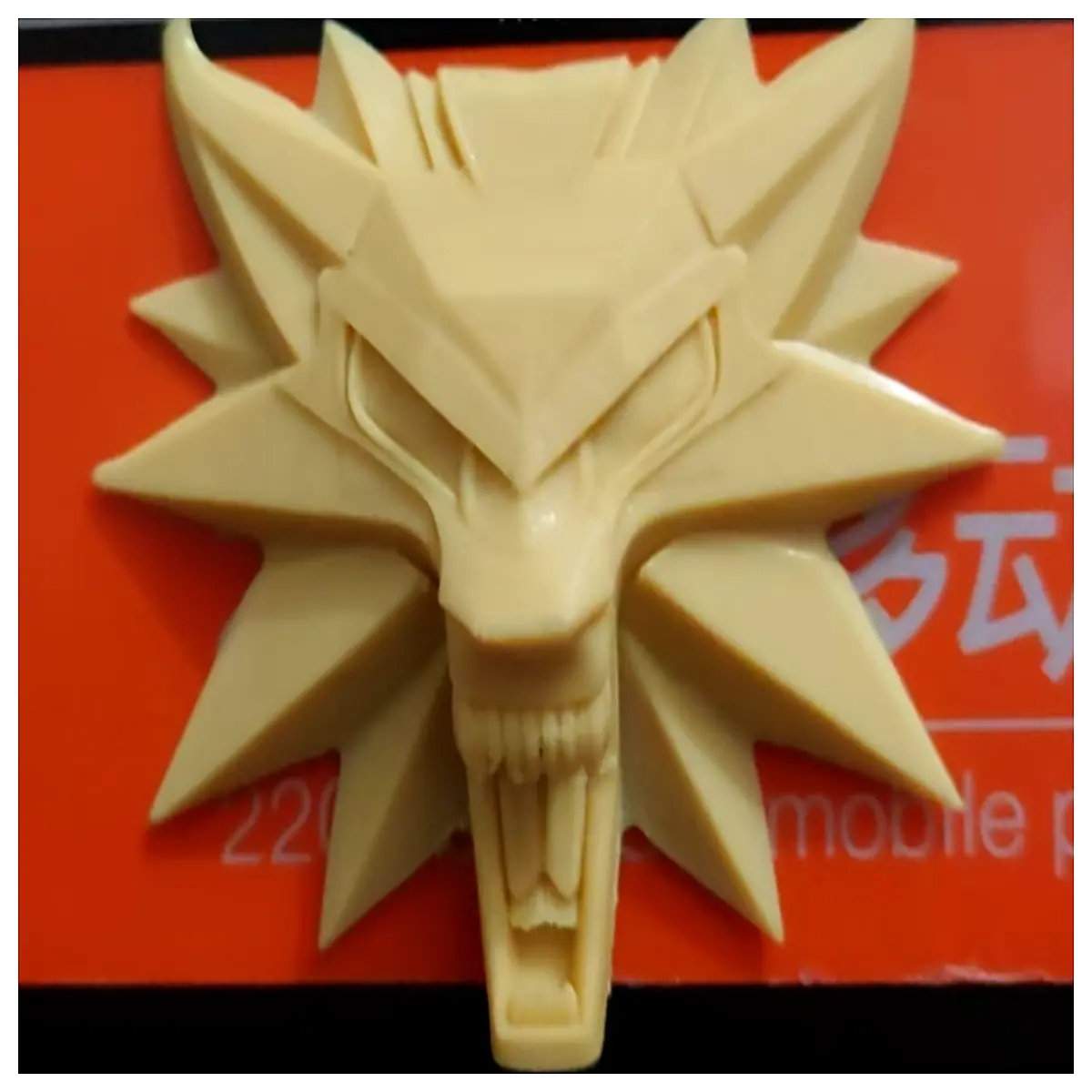 the 3 wild hunt wolf medallion fridge magnet metal collectible game merch gift