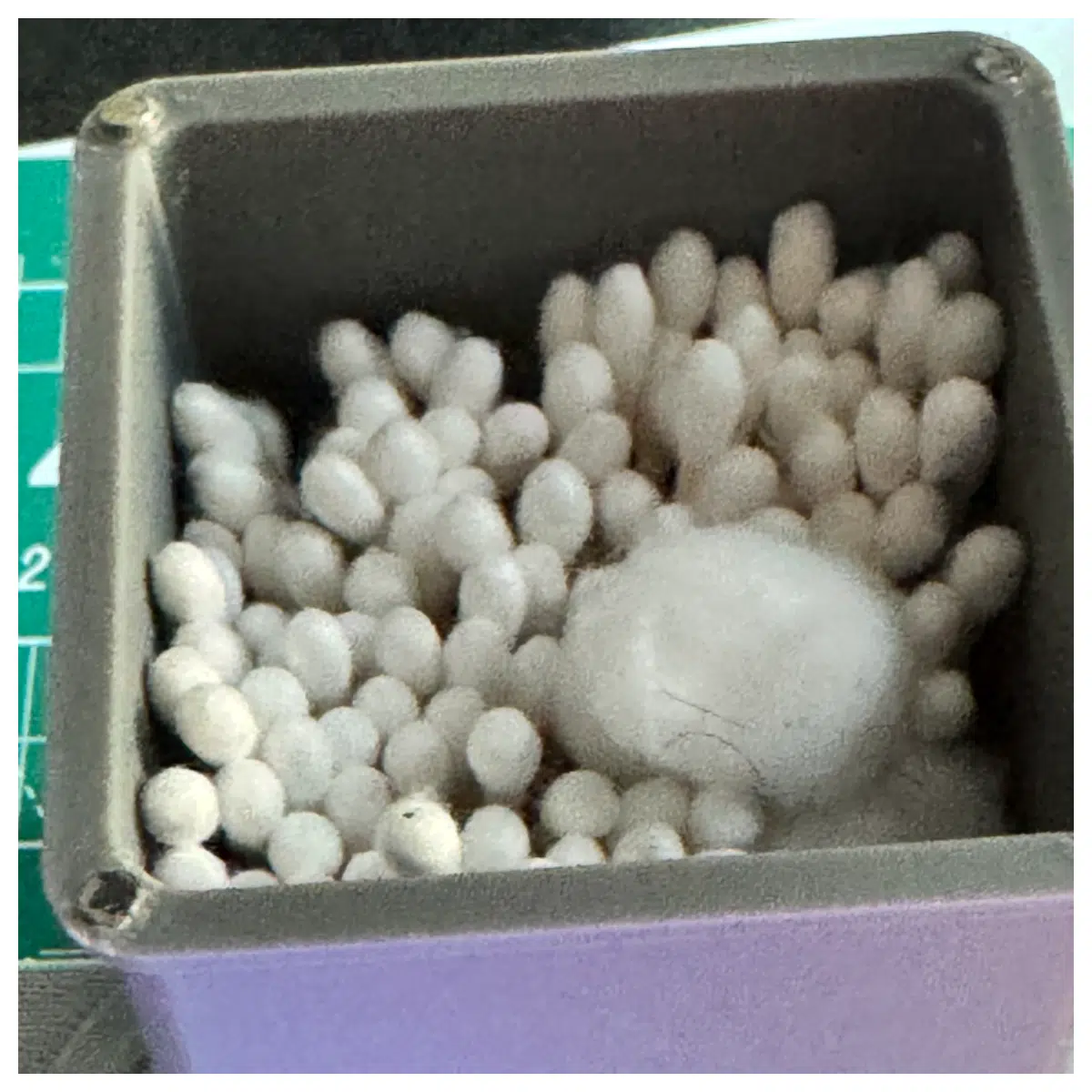 magnetic cotton swab holder box 100mm travel cosmetic organizer with lid
