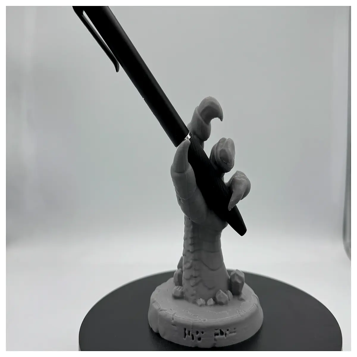 calligraphy brush holder dragon claw shape desk organizer ink stick rest chinese art stationery