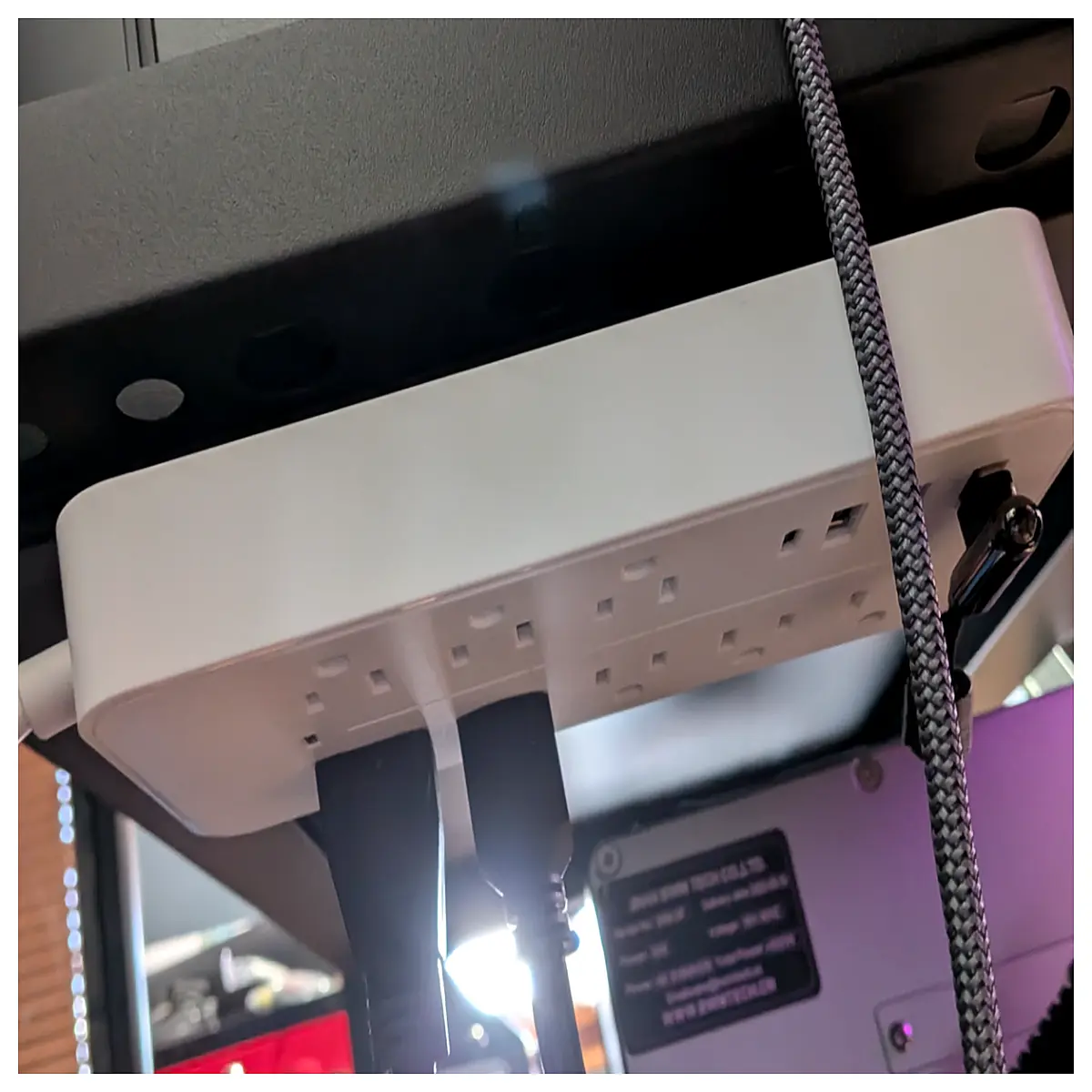 Magnetic Surge Protector Bracket Installation Support 3D Printed Fast Print Magnetic Field Support Electronic Device Protection