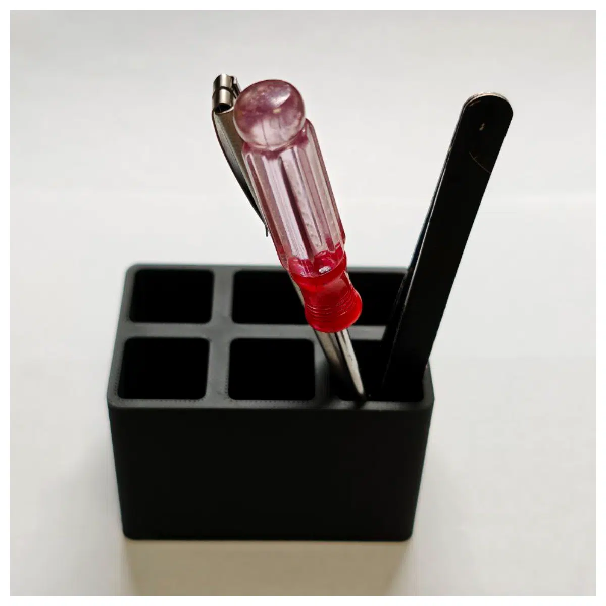 desk organizer for cables gadgets pens desktop storage box with compartments