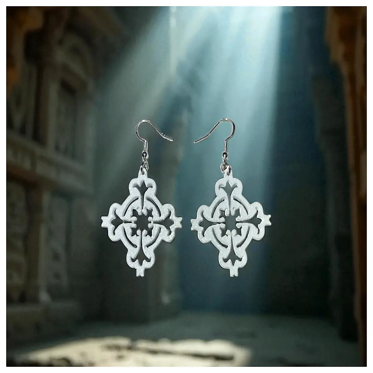 Mysterious Cross Earrings Women s Cross Jewelry Religious Cross Stud Earrings Simple Fashion Earrings Lucky Cross Gift