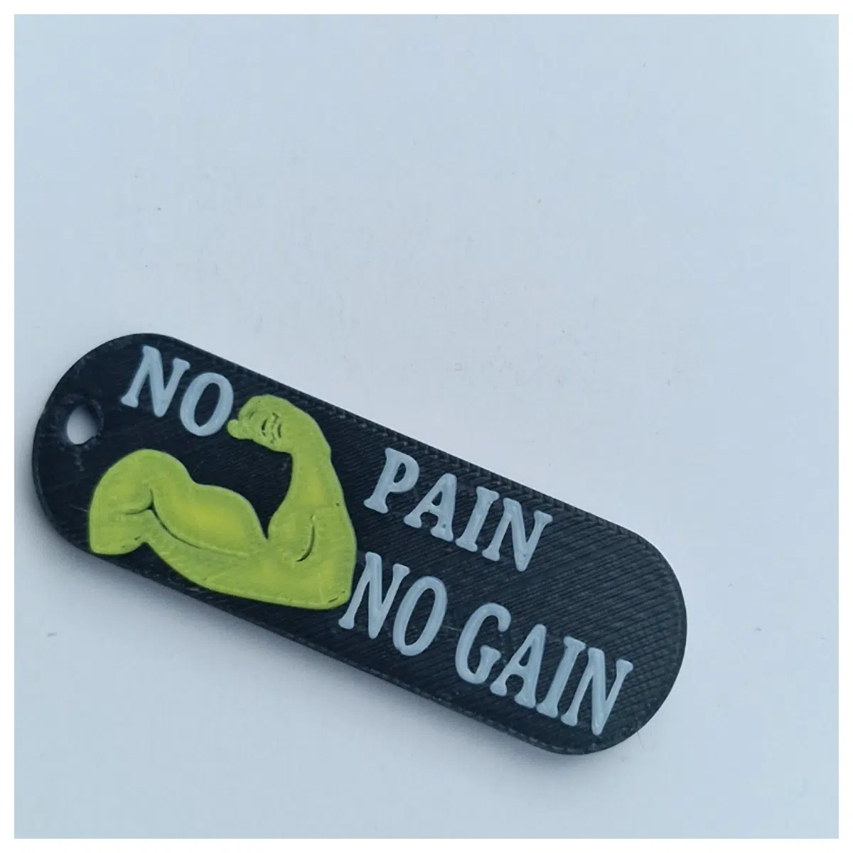 Fitness Keychain Earn Success Through Effort Motivational Charm Gym Keyring Lifestyle