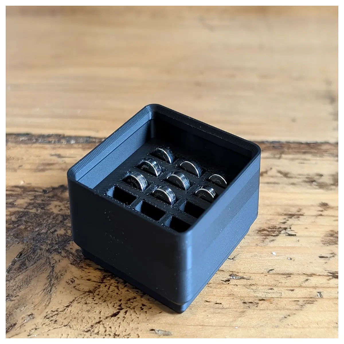 Gridfinity Button Battery Organizer Box LR41 Case Battery Storage for Electronics Accessories