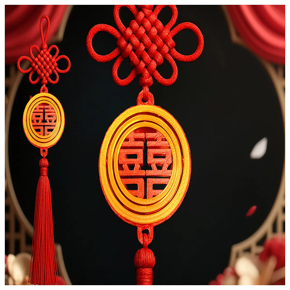 Shuangxi Linmen Swivel Dervish Ornament Traditional Feng Shui Decoration Gift Home Feng Shui Hanging Accessories Lucky Home Decor