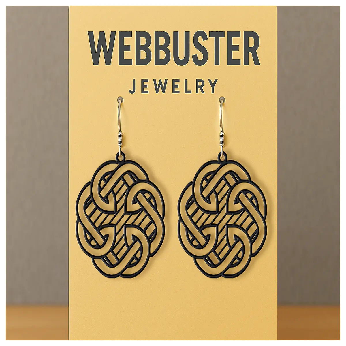 knot charm earrings spiritual protection talisman jewelry boho knotwork drop earrings for women
