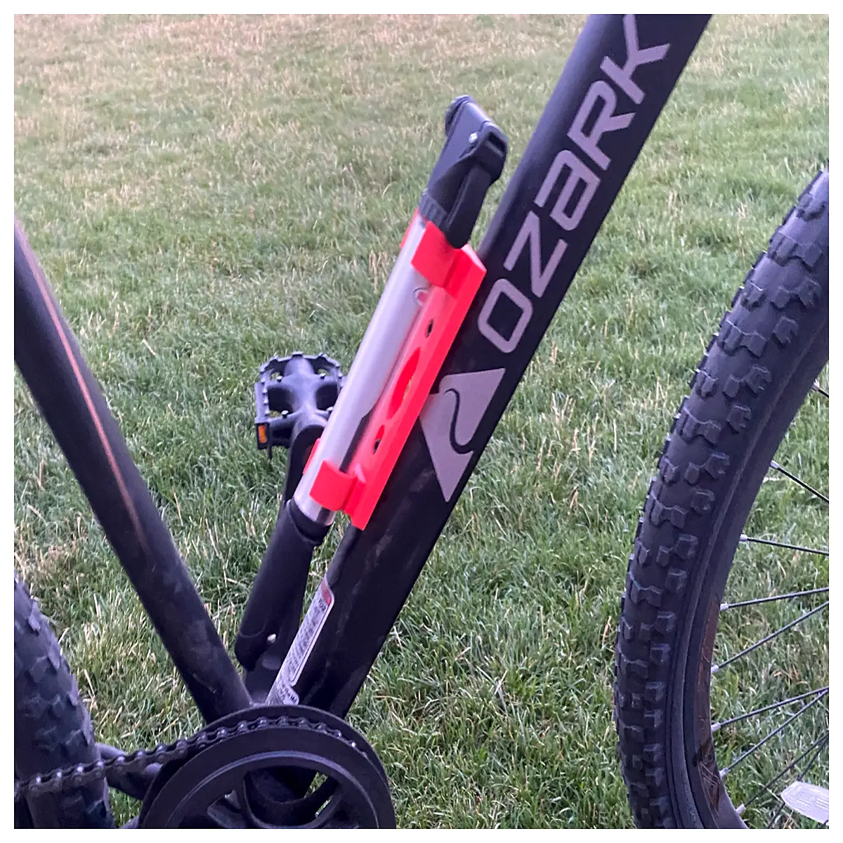 bike pump holder wall mount rack for garage storage duty bicycle tire inflator organizer bracket