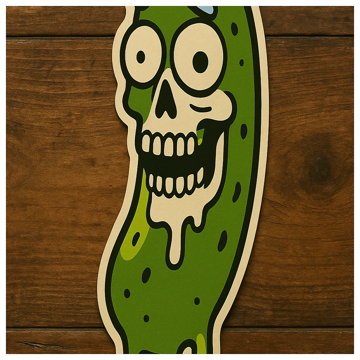 Pickled Cucumber Rick Skull Wall Decor Ancient Skull Ornament Creative Home Decoration European Retro Wall Art Horror House Decoration Oddity Collecti