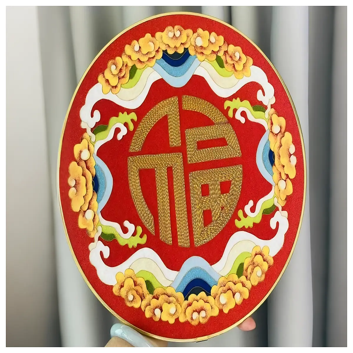Kinkui Fahua Character Motif Decoration Art Craft Traditional Ornament Home Decor Gift Item