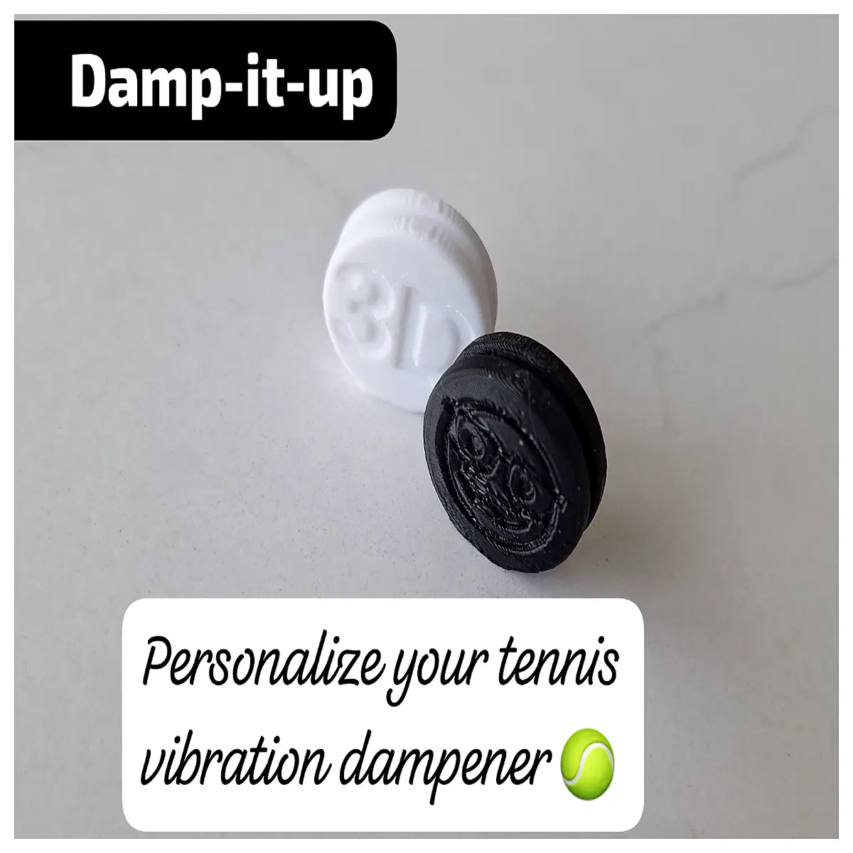Personalized Tennis Shock Absorber Enhance Grip Feel Paddle Handle Vibration Dampening Tennis Shock Pads Improve Shot Accuracy