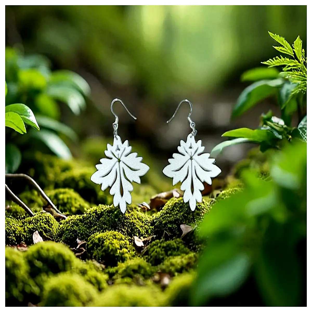 Spiritual Leaf Earrings Women s Energy Earrings Delicate Spirit Jewelry Aesthetic Earring Girlfriend Best Friend