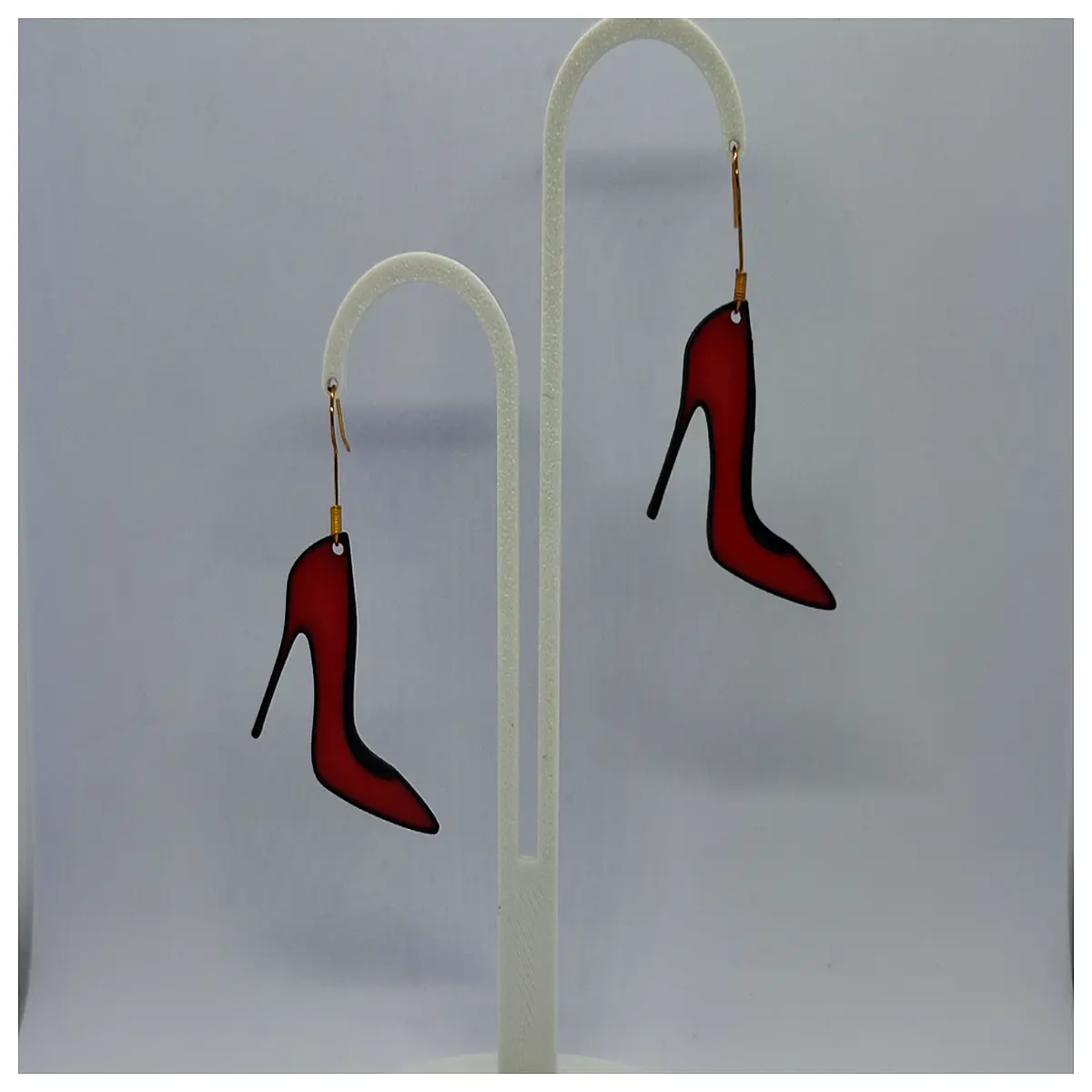 High Heel Earrings Accessories Elegant Shoe Decoration Pair with Heels Sparkling Earrings Evening Party Accessories