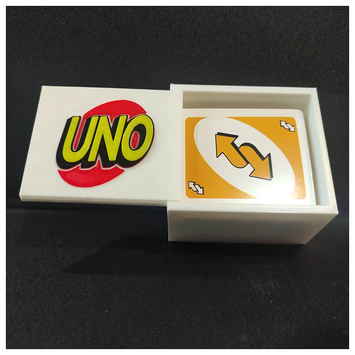 Sliding Lid UNO Card Box 112 Cards Storage Box Card Game Accessories Game Toys Leisure Entertainment