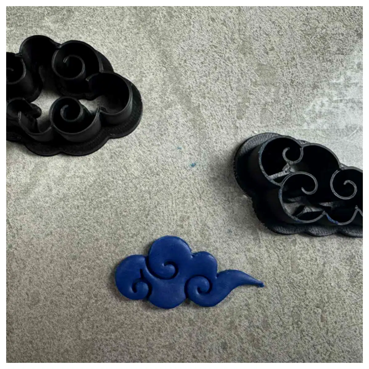 polymer clay cloud cutter shape cookie stamp fondant cake topper diy baking tools