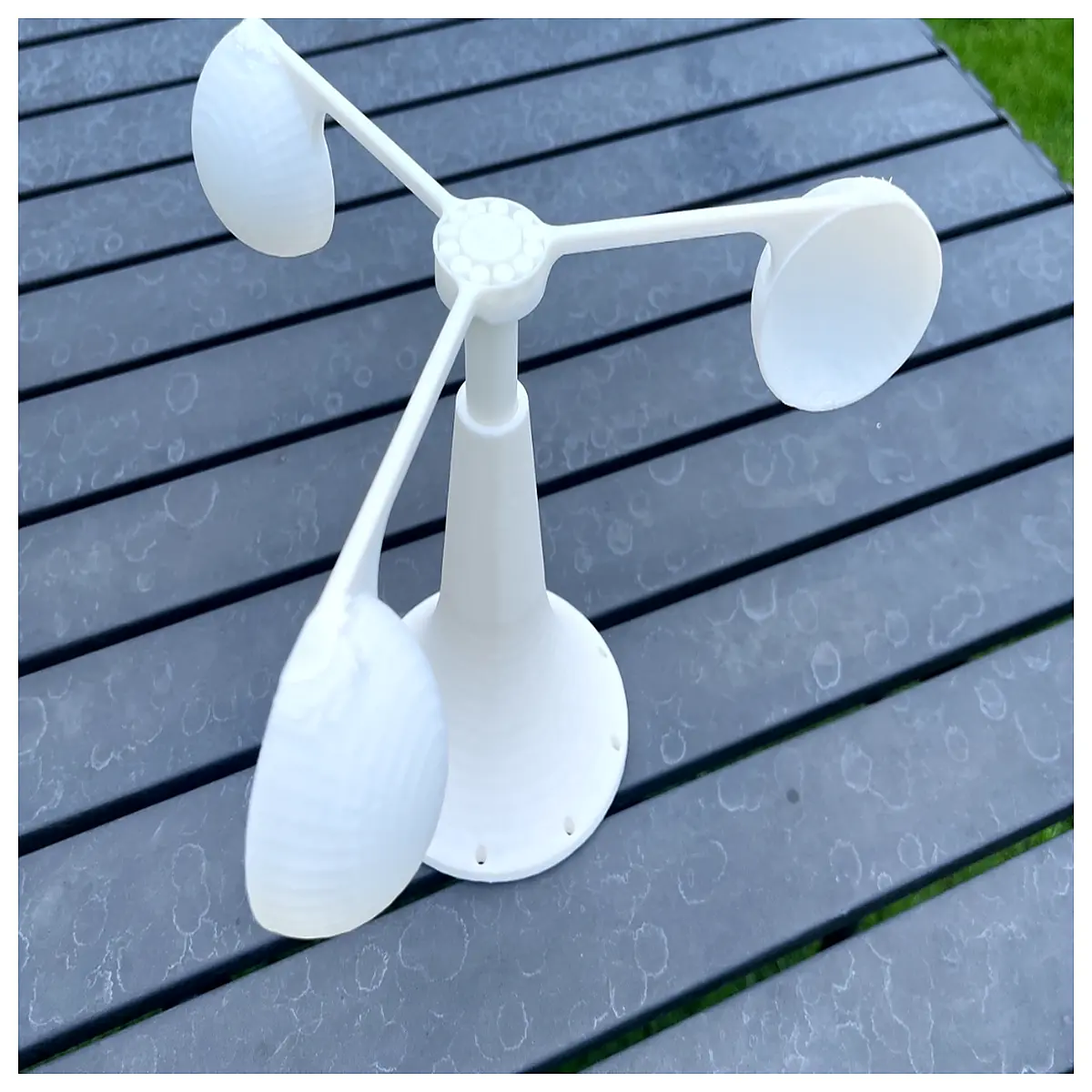 Integrated 3D Printed Anemometer Wind Speed Sensor Measurement System Industrial Monitoring Accurate Data