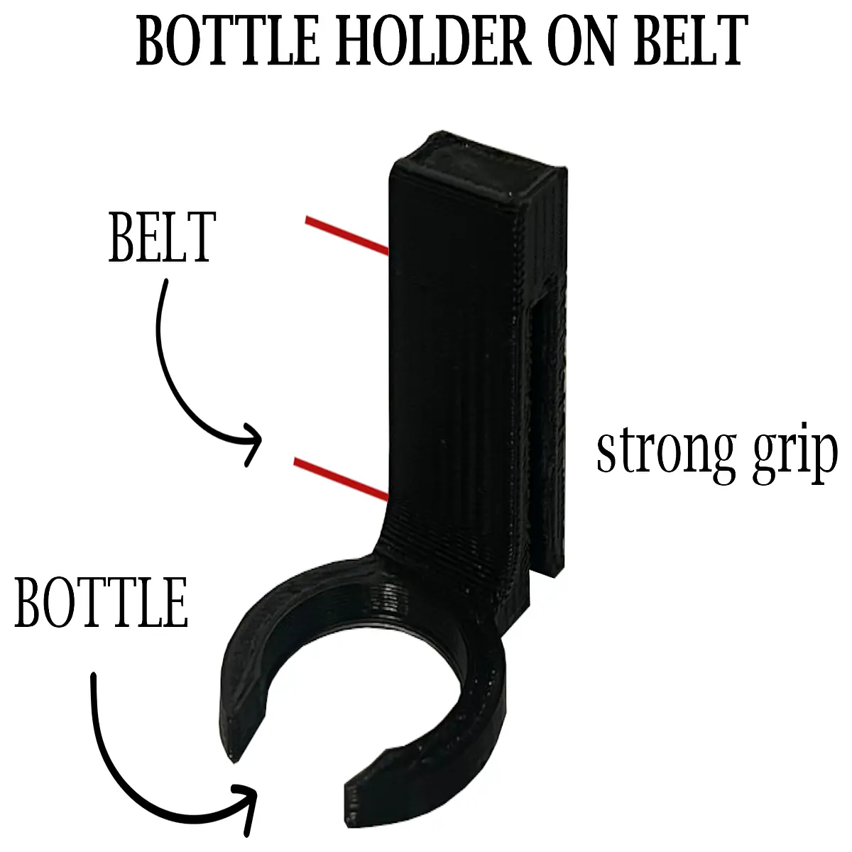 waist belt water bottle holder for running hiking gym hands hydration strap pouch