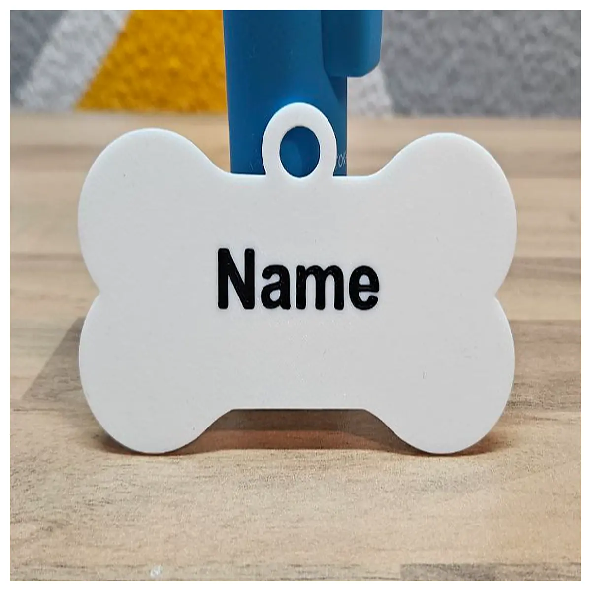 personalized dog name tag engraved stainless steel pet id tag with phone number custom round square collar tags for small medium large dogs
