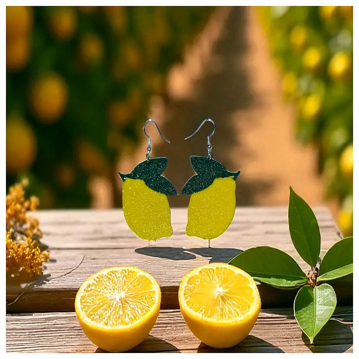 Lemon Earrings Women s Style Sweet Girl Aesthetic Simple Decoration Korean Style Trendy Earrings Girl Gift