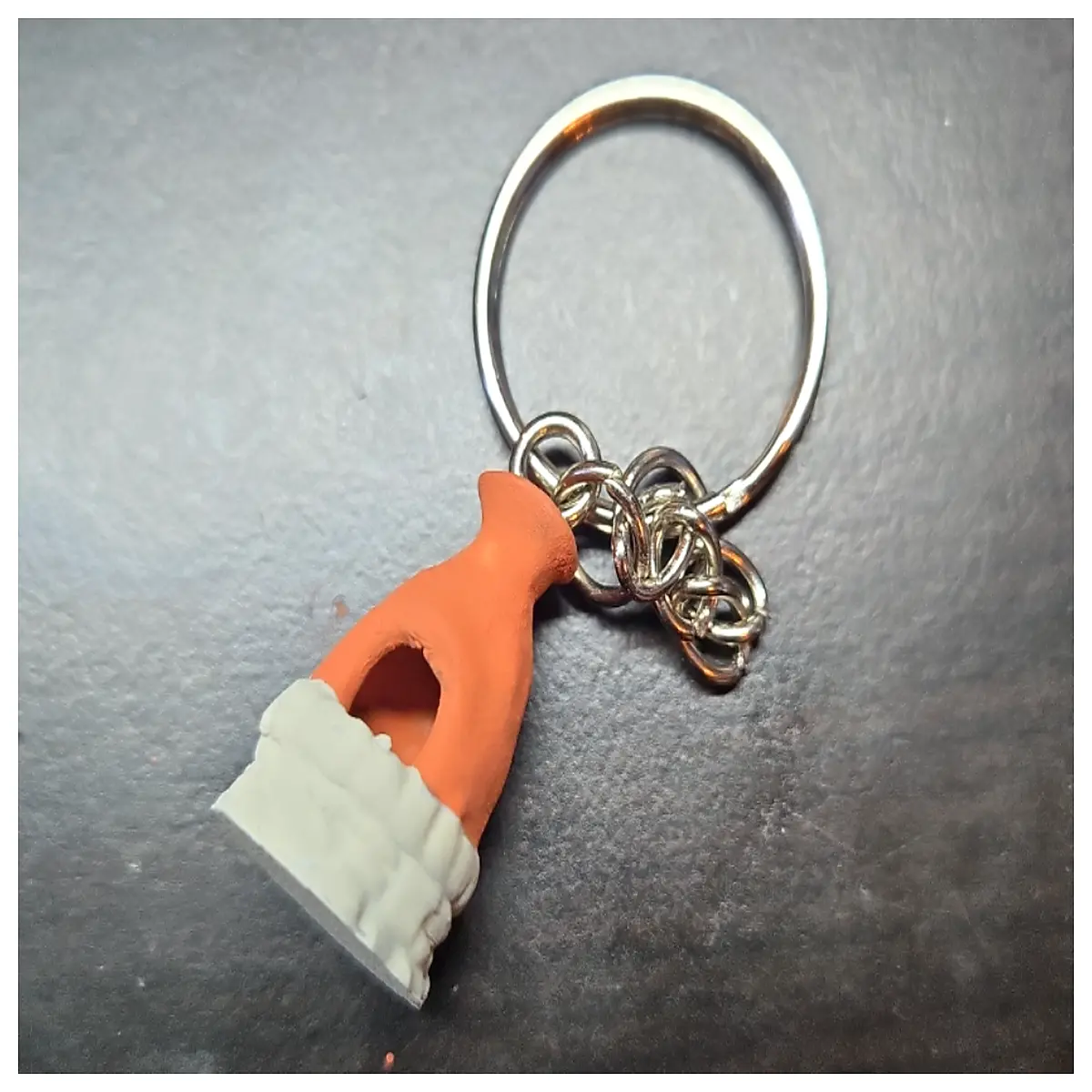 Rusty Blast Furnace Key Chain Craft Furnace Keyring Industrial Style Decor Forged Furnace Accessory