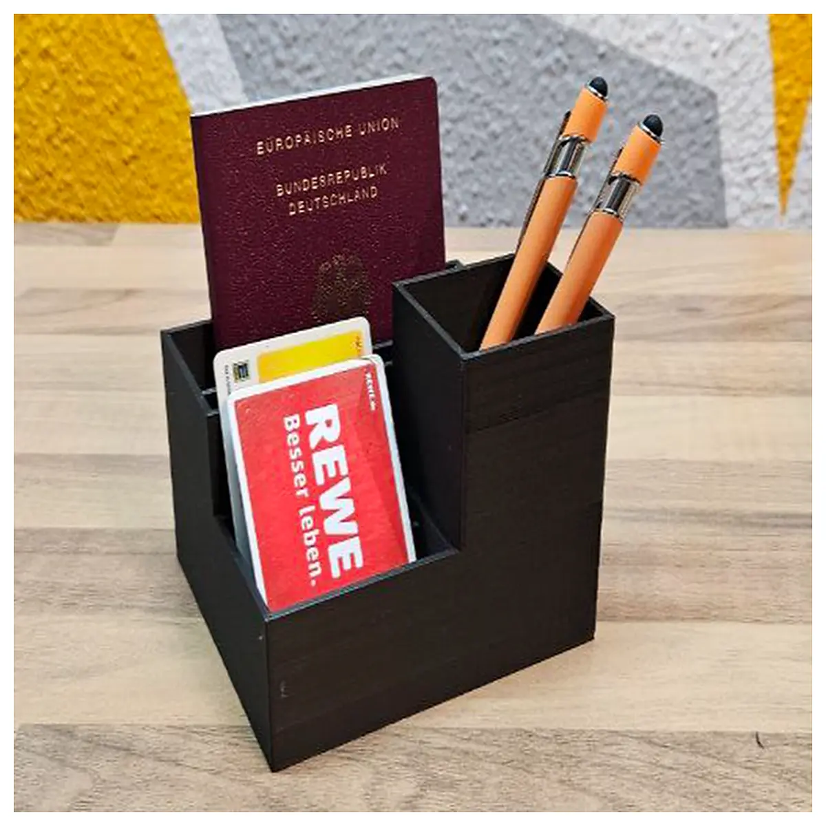 Desk Storage Box Pen Card Organizer File Holder Desktop Storage Box Office Supplies Container Desk Storage Solutions