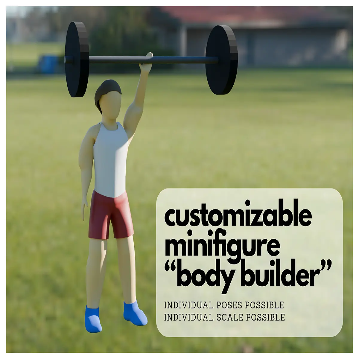 Scale Model Bodybuilder H0 Proportion Muscle Man Figure Toy Collectible Fitness Sculpting