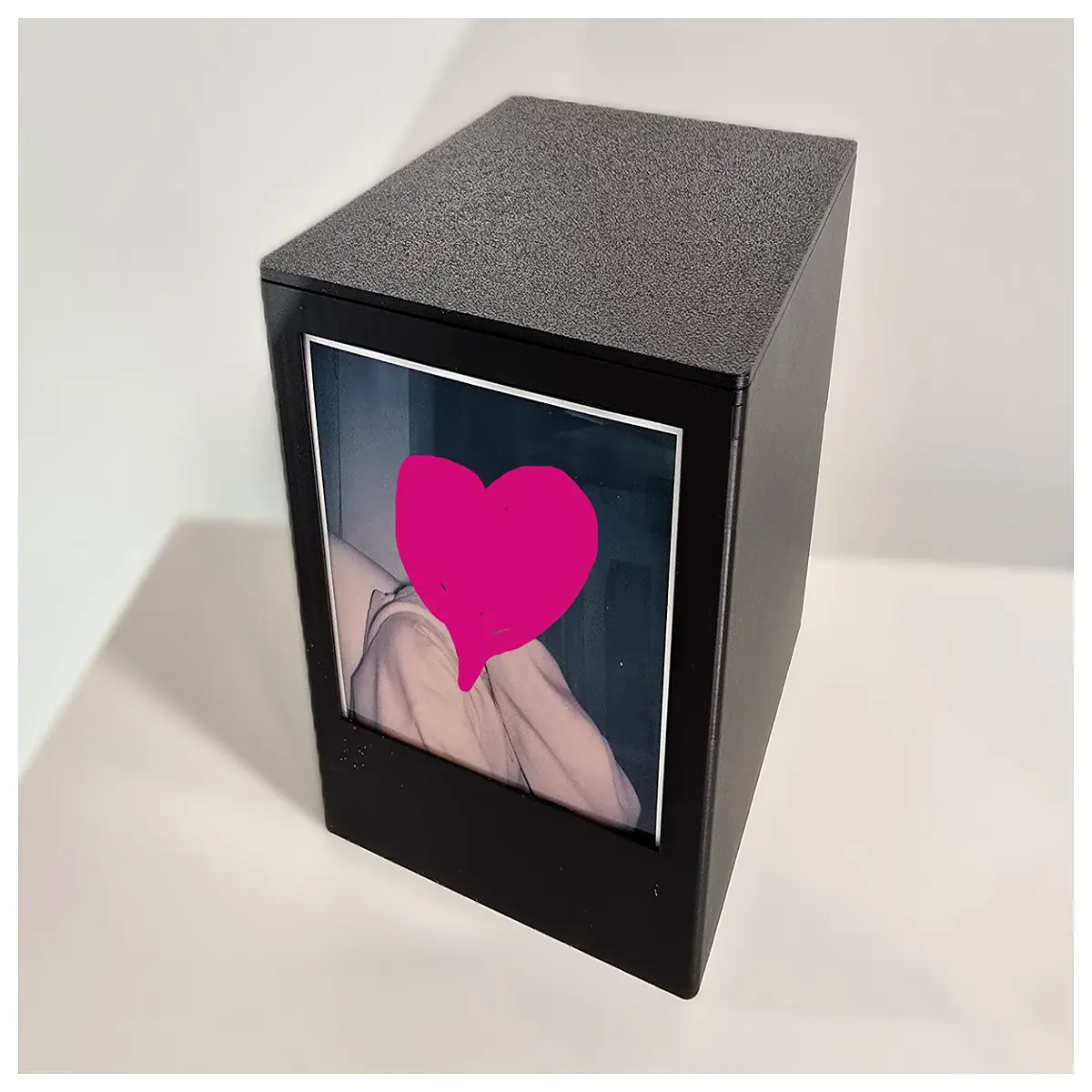 Boryi Lai Photo Display Box 2 Compartment Storage Box Photo Storage Organizer Home Decor Photo Display