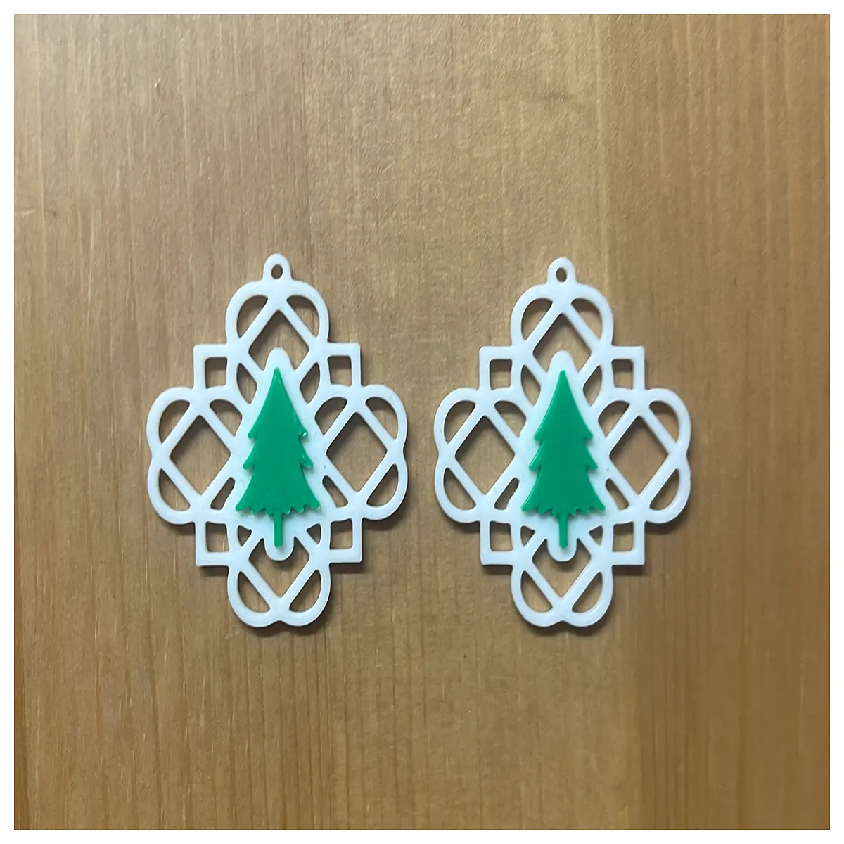 Christmas Tree Earrings Festive Jewelry Christmas Ornament Earrings Tree Decoration Accessories Holiday Gift