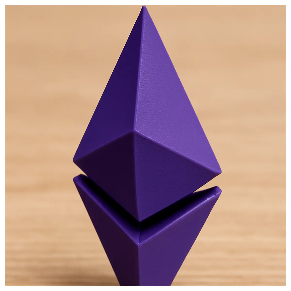 Ethereum 3D Model Virtual Cryptocurrency NFT Model 3D Printing File Architectural Design Art Creation