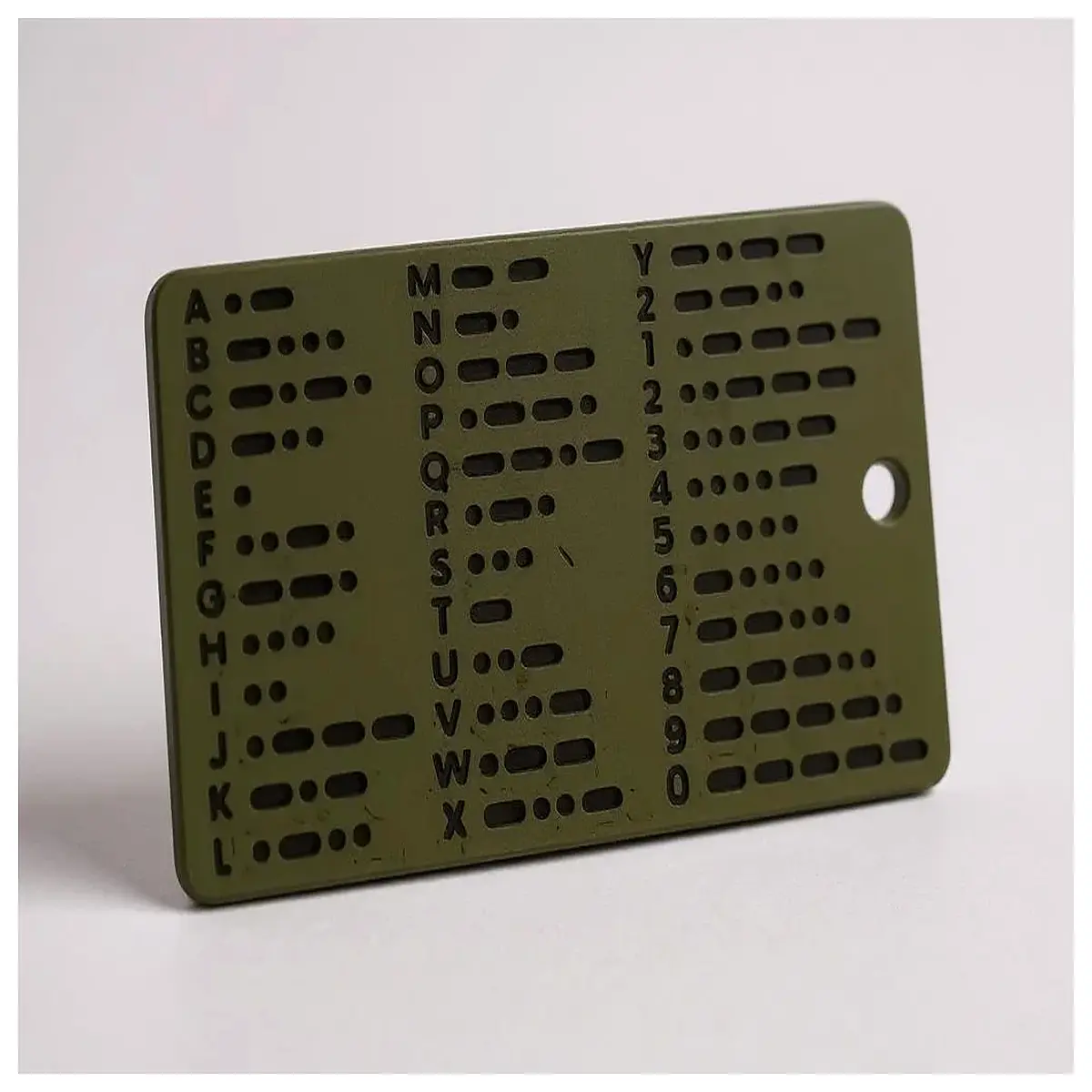 Morse Code Wallet Chart Quick Reference Guide
