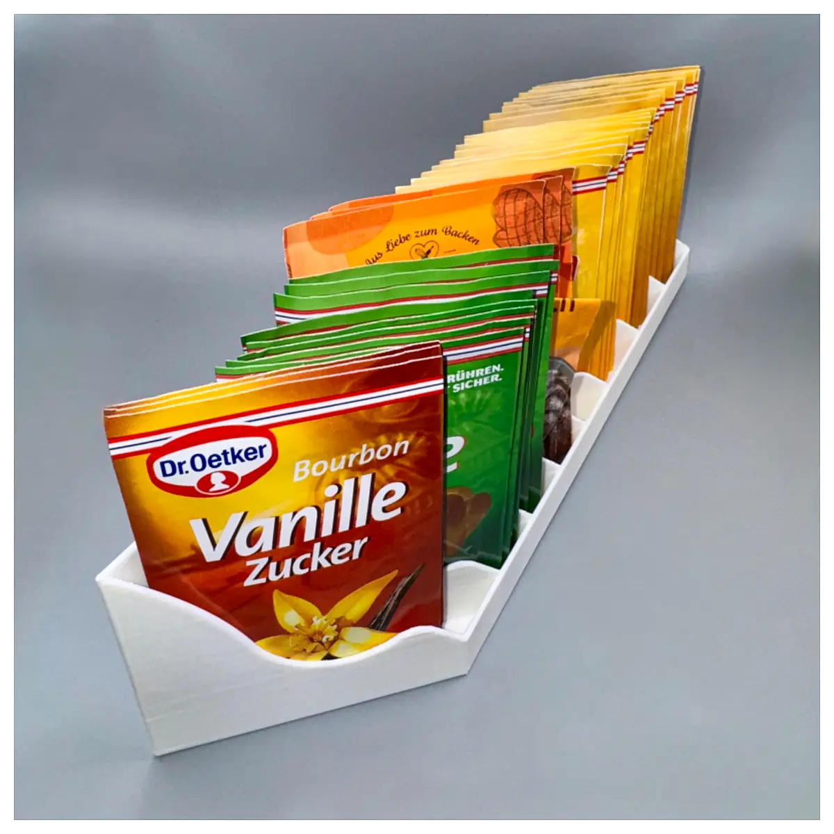Baking Storage Box Slim Angled Organizer for Food Baking Supplies Kitchen Storage Solutions