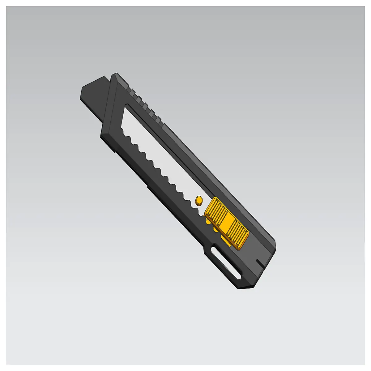 18cm utility retractable duty box cutter with replacement blades for crafts cardboard packaging
