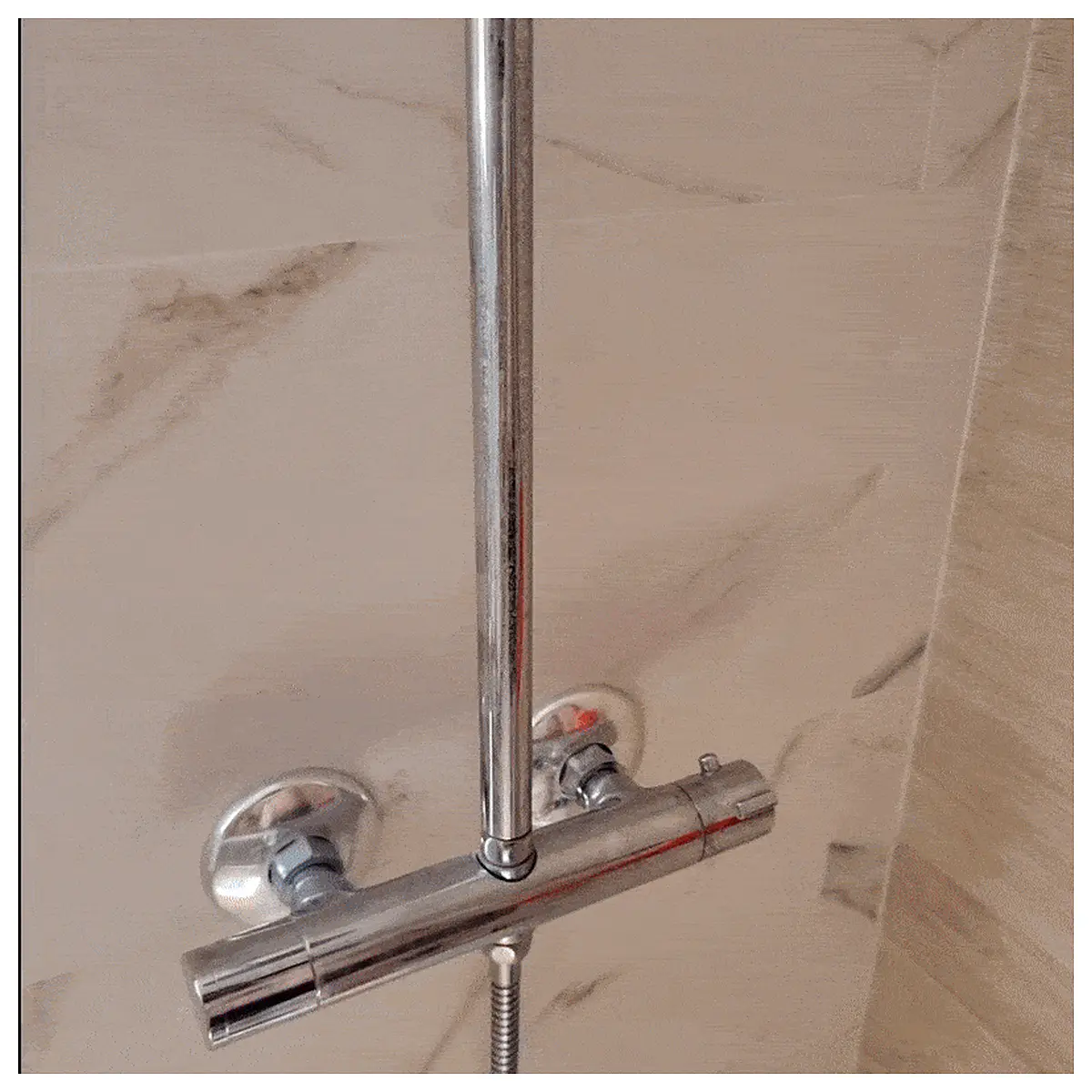 Shower Shampoo Holder 22mm No Support Needed Easy Installation Bathroom Shelf Liquid Dispenser
