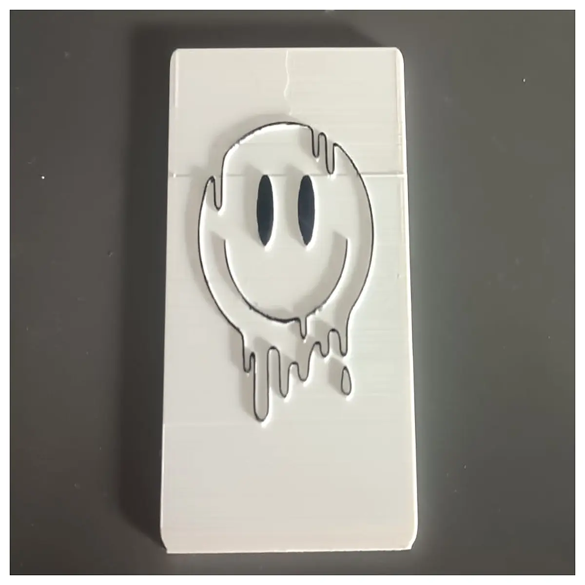 cute melting smiley face business card holder desk organizer coworkers office supplies