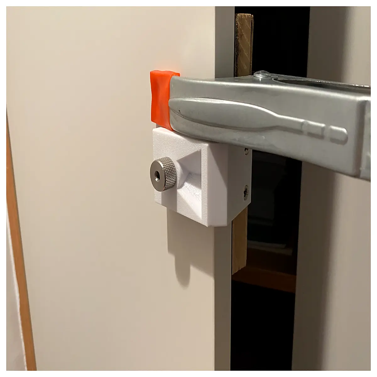 vertical perforated positioning clamp board duty metal bracket for wall mounting and shelf support