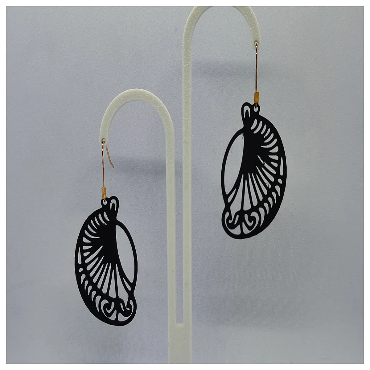 Midnight Shell Earrings Women s Style Earring Beach Vacation Shell Ear Stud Elegant Style Trendy Earrings