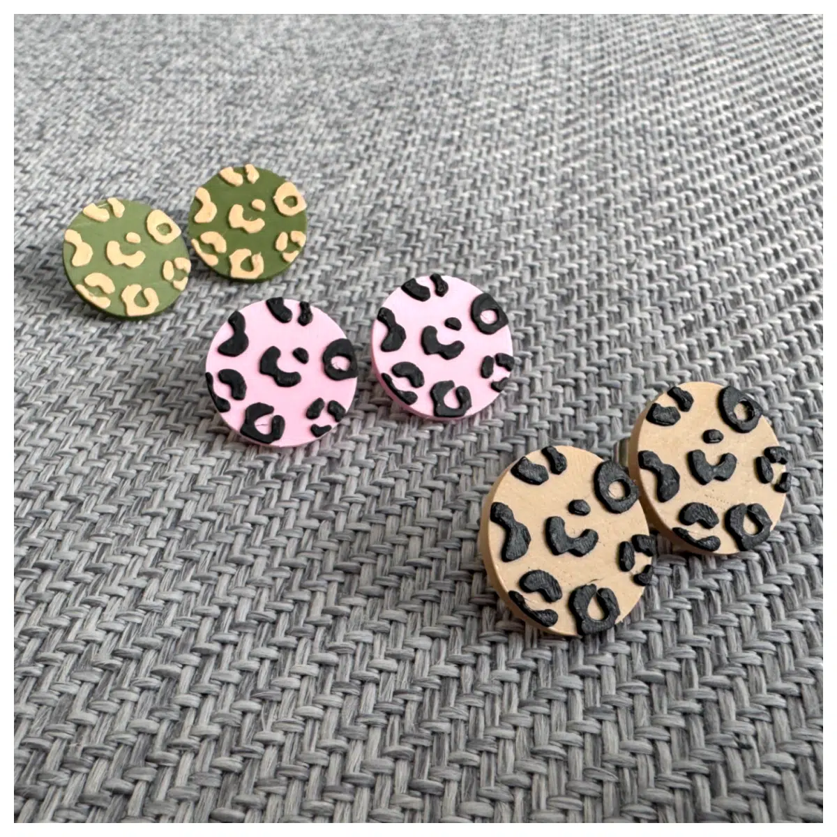 Leopard Print Earring Women s Animal Earrings Trendy Fashion Party Decoration Black Cat Ears Personality Leopard Earrings