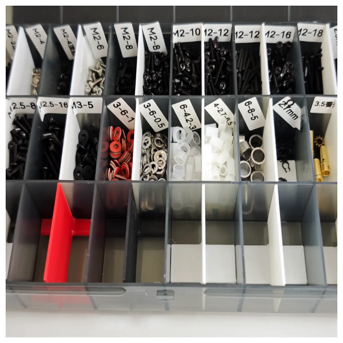 Upgrade Parts Organizer Box Electronics Storage Box DIY Model Parts Organizer Storage Container Accessory Box Sorting Dividers