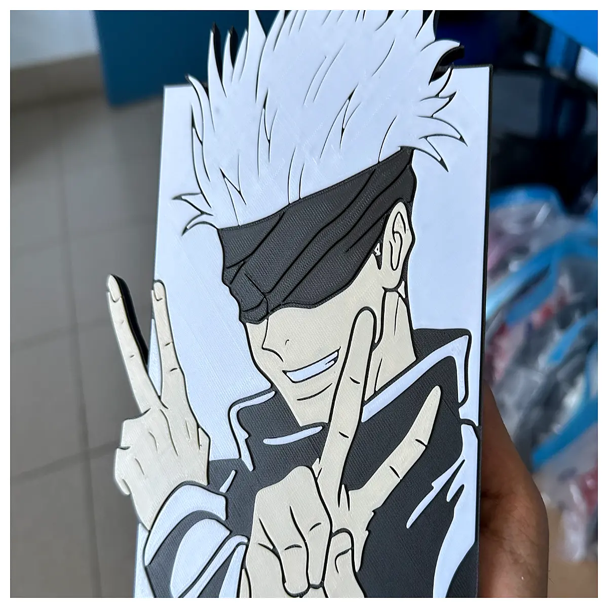 gojo figure cosplay prop blind box collectible anime merch