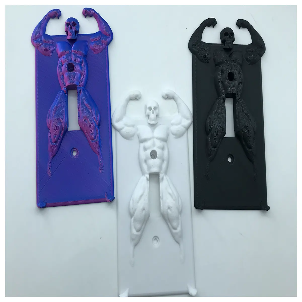 skull bicep beer bottle opener novelty metal gym bros