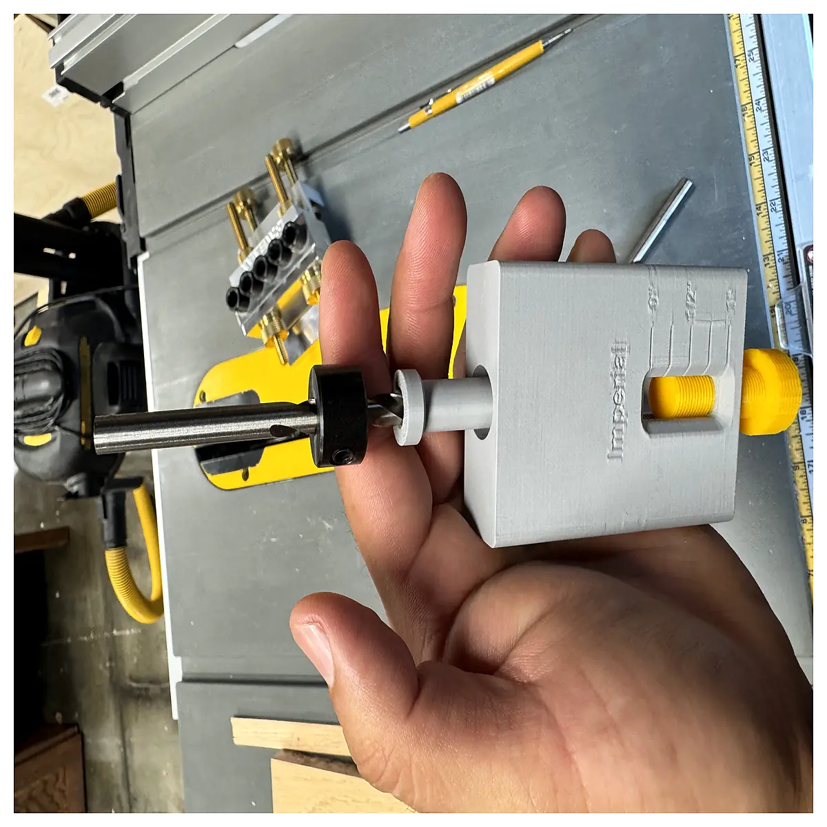 dowelmax drill depth gauge tool for precise woodworking dowel holes