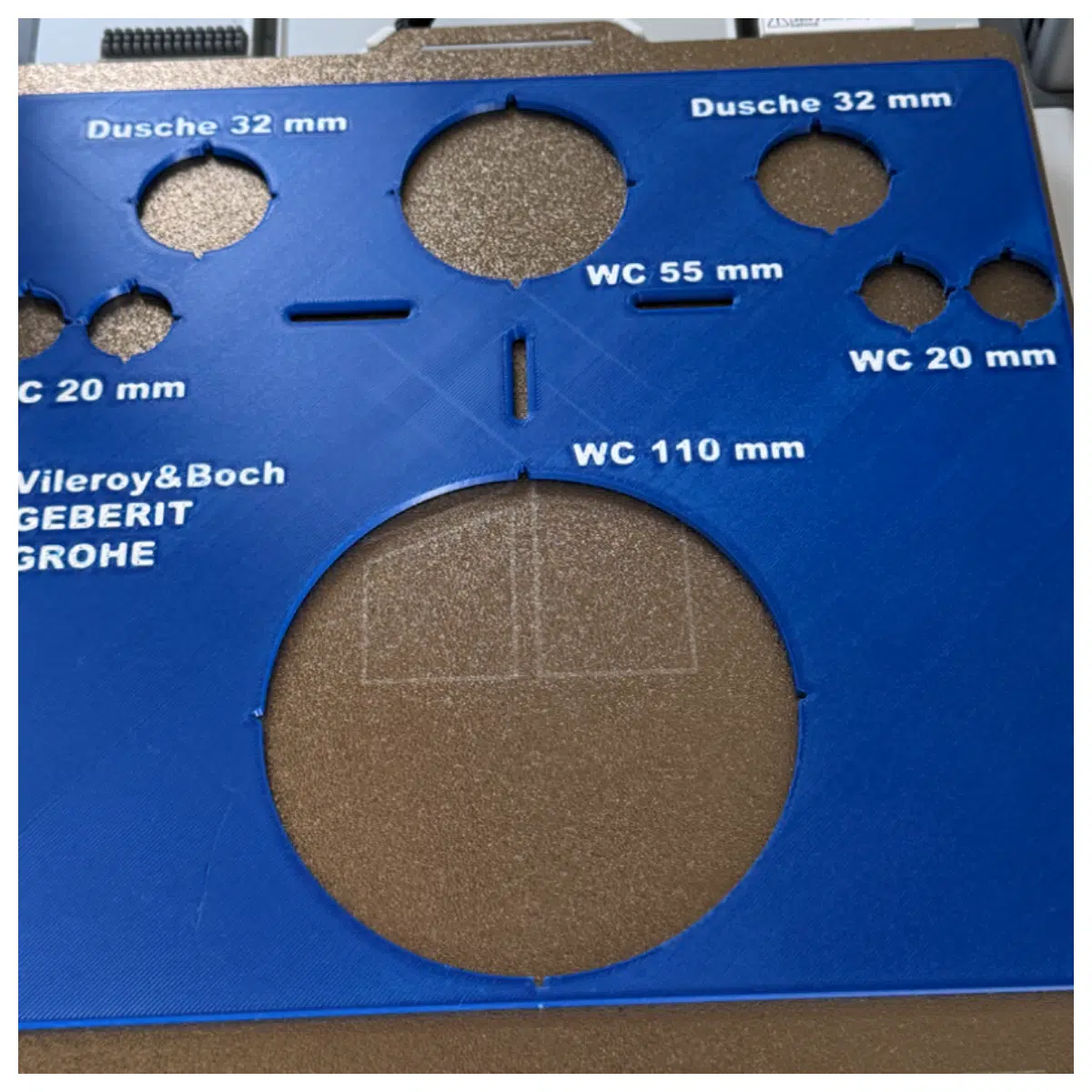 Bathroom Wall Drilling Template Tile Drilling Aid Easy Pipe Valve Installation Precise Drilling Positioning Essential for Bathroom Renovation