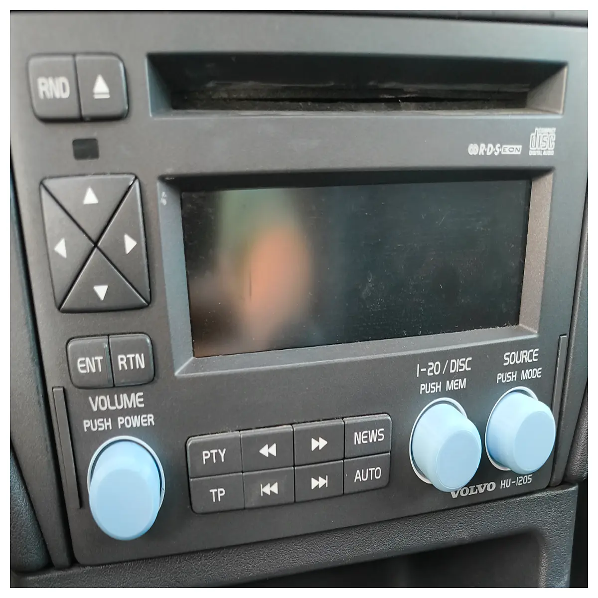 V40 Radio Volume Knob Replacement Part Car Stereo Control Button Auto Accessory Repair