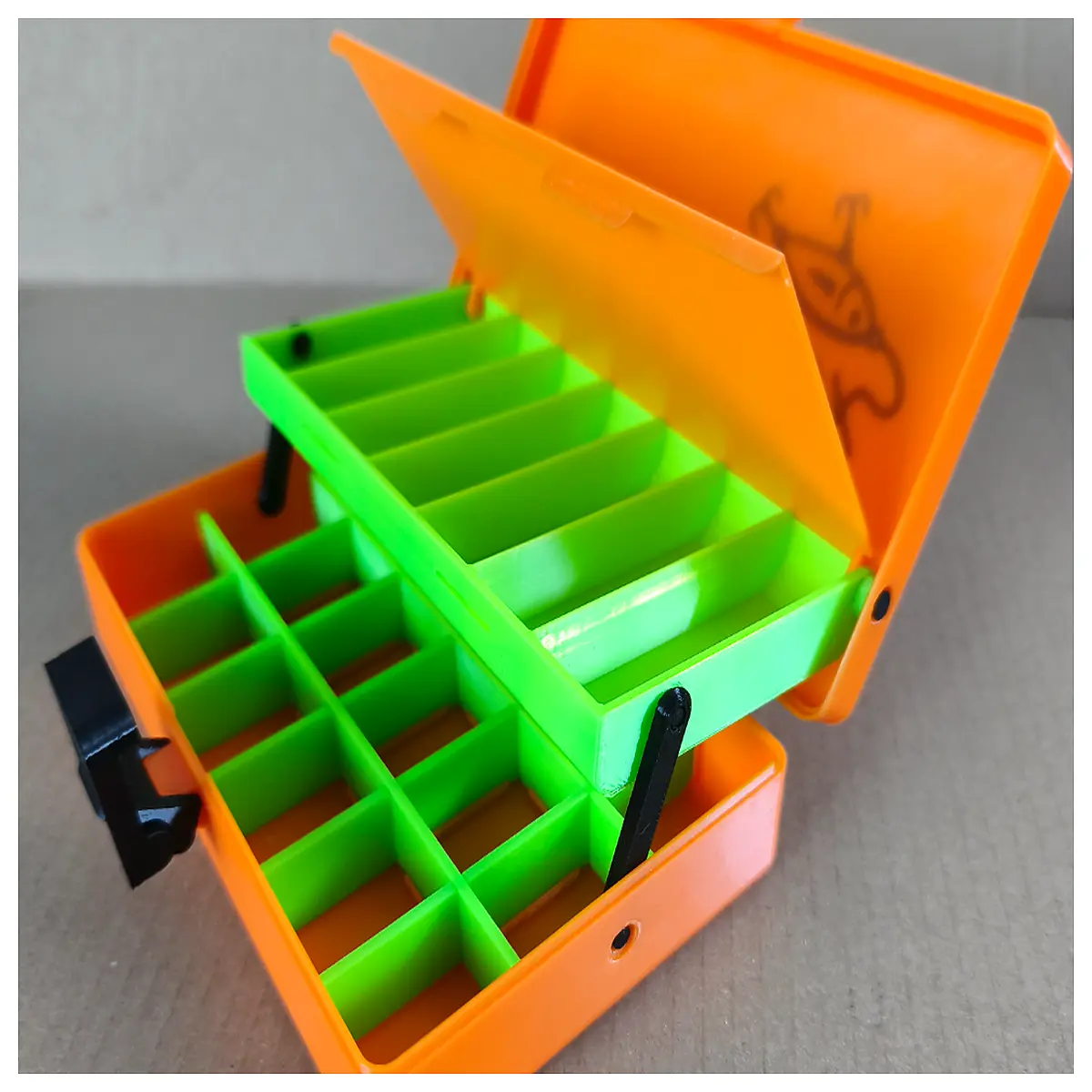 double layer fishing tackle box organizer waterproof bait storage container with dividers for lures hooks sinkers