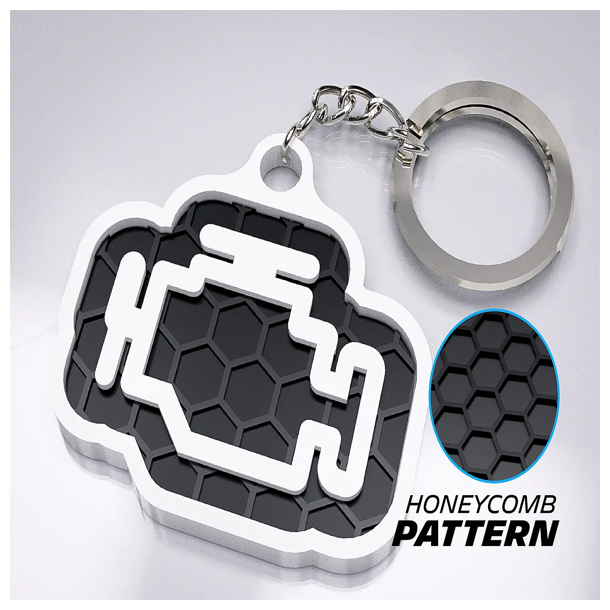 car engine check keychain funny mechanic gift automotive repair tool accessory