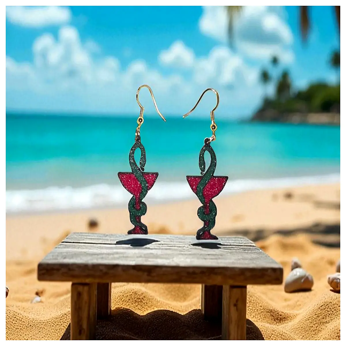 Cocktail Jelly Earrings Women s Drop Earrings Party Jewelry Elegant Accessories Festive Earrings Gift Idea