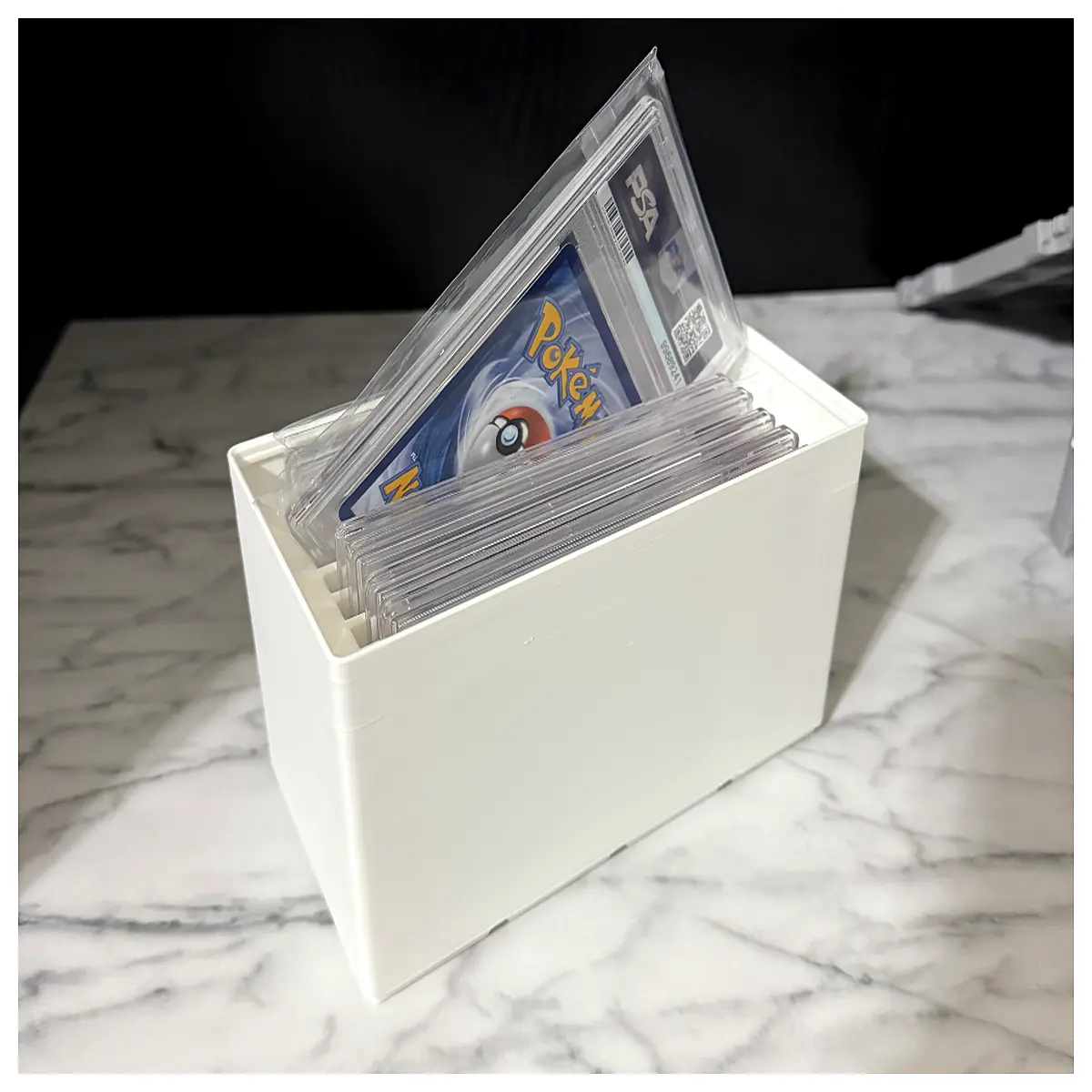 Gridfinity 8 Slot Card Storage Box Game Card Organizer Collection Protection Desk Storage Ideal Card Storage