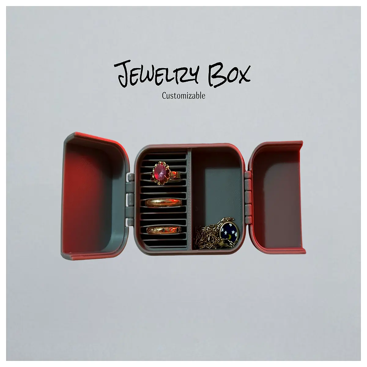 Jewelry Box Small Box Storage Case for Earrings Rings Necklace Elegant Compact Organizer
